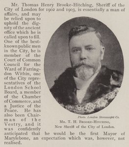 M. T H Brooke-Hitching, nouveau shérif de la ville de Londres - English Photographer