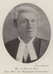 M. T Milvain, KC, nouveau député de Hampstead (Conservateur) - English Photographer