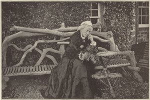 Mme Gladstone dans le jardin du château de Blackcraig - English Photographer