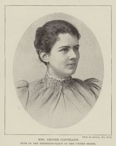 Mme Grover Cleveland, épouse du président élu des États-Unis - English Photographer