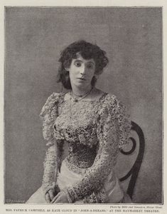 Mme Patrick Campbell en Kate Cloud dans John-a-Dreams, au Théâtre Haymarket - English Photographer