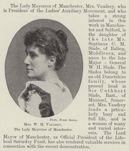 Mme W H Vaudrey, la Lady Mayoress de Manchester - English Photographer