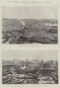 New Richmond, Wisconsin, détruit par un cyclone