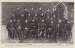 Officiers du 2e Northumberland Fusiliers, dont cinq officiers et 366 hommes ont été capturés à Stormberg, le 9 décembre - English Photographer