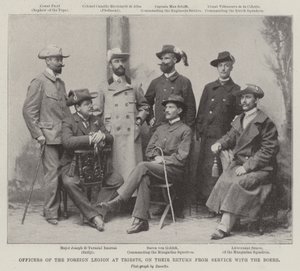 Officiers de la Légion Étrangère à Trieste, de retour du service avec les Boers - English Photographer