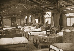 Une des chambres, Donington Hall, illustration de Prisonniers allemands en Grande-Bretagne - English Photographer