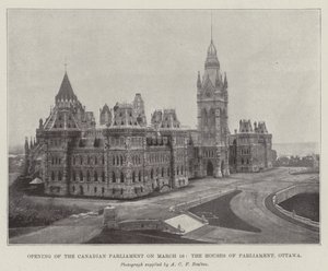 Ouverture du Parlement canadien le 16 mars, les Chambres du Parlement, Ottawa - English Photographer