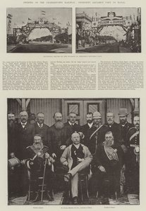 Ouverture du chemin de fer de Charlestown, visite du président Kruger au Natal