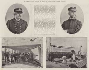 Nos visiteurs navals américains à bord du croiseur américain Chicago
