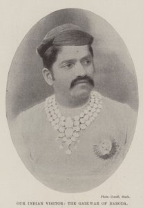 Notre visiteur indien, le Gaikwar de Baroda