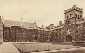 Oxford : Exeter College, le quadrilatère et la salle - English Photographer
