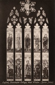 Oxford, Manchester College, Fenêtre Ouest, Burne Jones - English Photographer