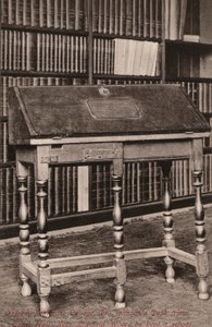 Oxford, Pembroke College, Bureau du Dr Johnson, d