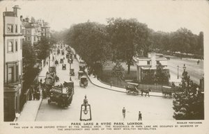 Park Lane et Hyde Park, Londres - English Photographer