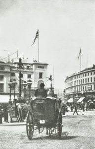 Piccadilly Circus, Westminster : vue vers Regent Street, 1890 - English Photographer