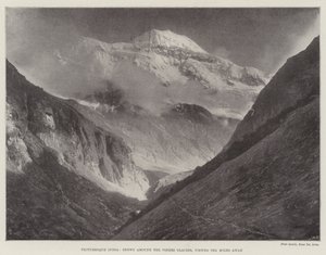 Inde pittoresque, neiges autour du glacier de Pindri, vues à dix miles de distance - English Photographer