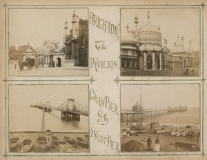Carte postale avec des images représentant des vues de Brighton - English Photographer