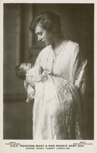La princesse Mary, vicomtesse Lascelles, avec son fils aîné, George - English Photographer