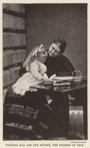 La princesse May et sa mère, la duchesse de Teck - English Photographer