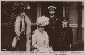 Princesse Victoria, Reine Mary, Roi George V, Le Duc de Cornouailles