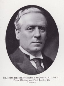 Hommes éminents de Londres : Rt Hon Herbert Henry Asquith - English Photographer