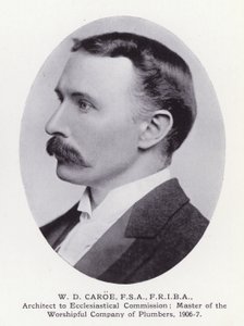 Hommes éminents de Londres : W D Caroe (photo n/b)