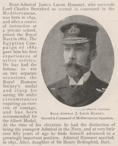 Contre-amiral J Lacon Hammet, second commandant de l