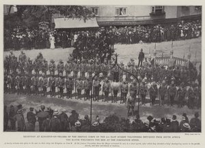 Réception à Kingston-on-Thames du Corps de service des 2e volontaires d