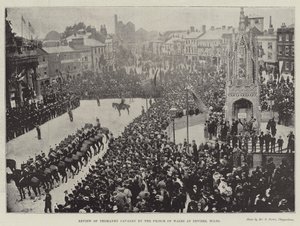 Revue de la Cavalerie de Yeomanry par le Prince de Galles à Devizes, Wilts - English Photographer