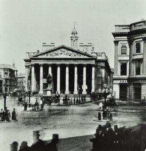 Royal Exchange, Threadneedle Street, City de Londres, 1880 - English Photographer