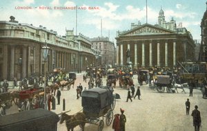 Royal Exchange et Bank of England, City de Londres - English Photographer