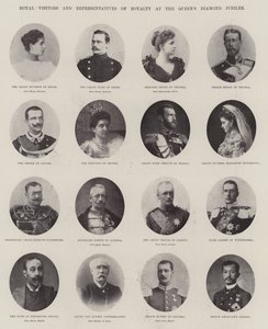Visiteurs royaux et représentants de la royauté au Jubilé de diamant de la Reine - English Photographer