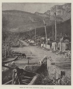 Scène à Port Louis, Maurice, après l