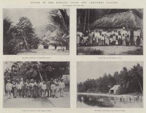 Scènes aux îles Keeling Cocos et Christmas