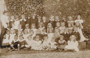 Écoliers, Norfolk, début du XXe siècle