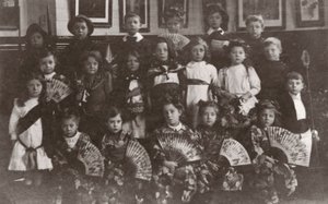 Écoliers, Norfolk, début du XXe siècle