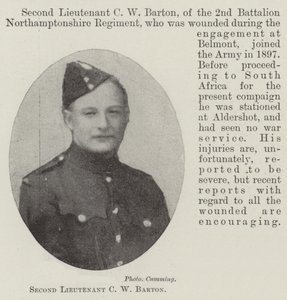 Sous-lieutenant C W Barton - English Photographer