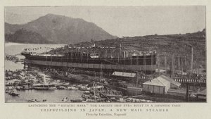Construction navale au Japon, un nouveau paquebot postal - English Photographer