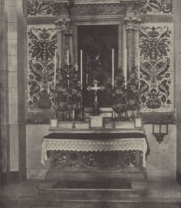 Autel latéral, église latine, Nazareth, supposé se tenir sur le site de la maison de Joseph, où Jésus a grandi - English Photographer