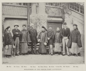 Signataires de la Convention Sikkim-Tibet - English Photographer