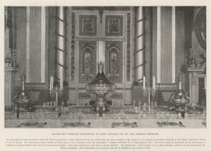 Épergne en argent doré présentée au roi Édouard VII par l