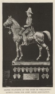Statuette en argent du duc de Wellington, prix de la Reine pour l