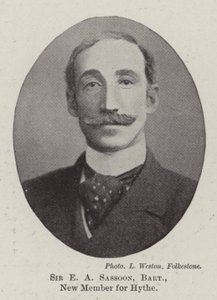 Sir E A Sassoon, baronnet, nouveau membre pour Hythe - English Photographer