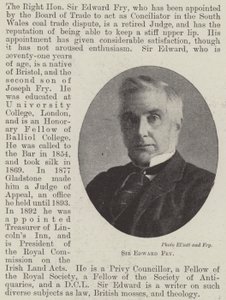 Sir Edward Fry - English Photographer