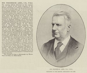 Sir Frederick Abel, CB, FRS, président de l