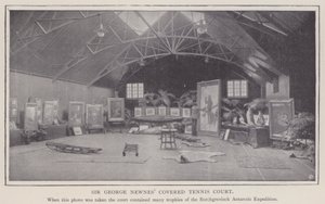 Court de tennis couvert de Sir George Newnes (photo n/b) - English Photographer