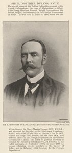 Sir H Mortimer Durand, KCIE, envoyé britannique en Inde à Kaboul