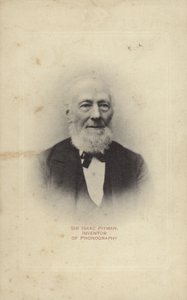 Sir Isaac Pitman (1813-1897), inventeur anglais de la sténographie Pitman - English Photographer
