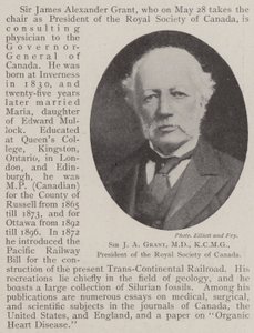 Sir J. A. Grant, MD, KCMG, président de la Société royale du Canada - English Photographer