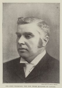 Sir John Thompson, le nouveau premier ministre du Canada - English Photographer